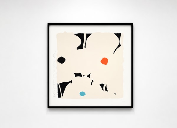Donald Sultan - White Poppies with Colors, 2026