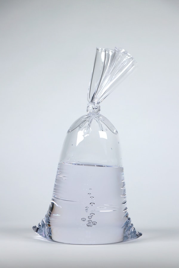 Dylan Martinez - Water Bag D102, 2024, Hand blown glass sculpture