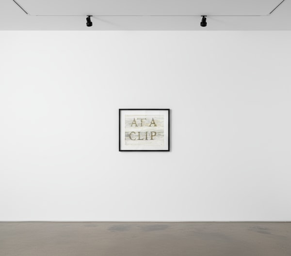 Ed Ruscha - At a Clip, 2023
