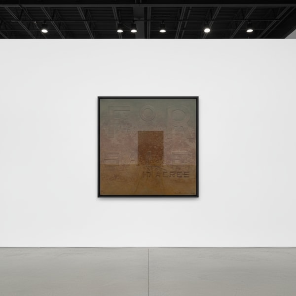 Ed Ruscha - For Sale 17 Acres, 2014, Mixograph on handmade paper