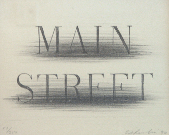 Ed Ruscha - Main Street, 1990