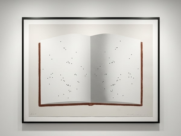Ed Ruscha - Open Book With Worm Holes, 2012