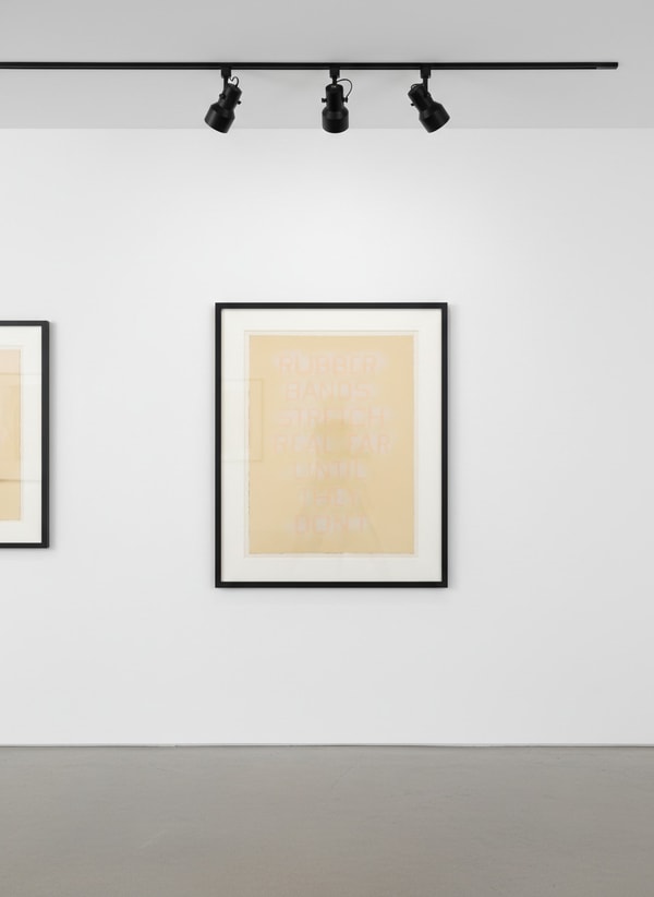 Ed Ruscha - Rubber Bands (State IV), 2017