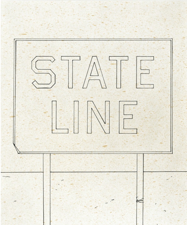 Ed Ruscha - Sign in Sandstorm, 2021