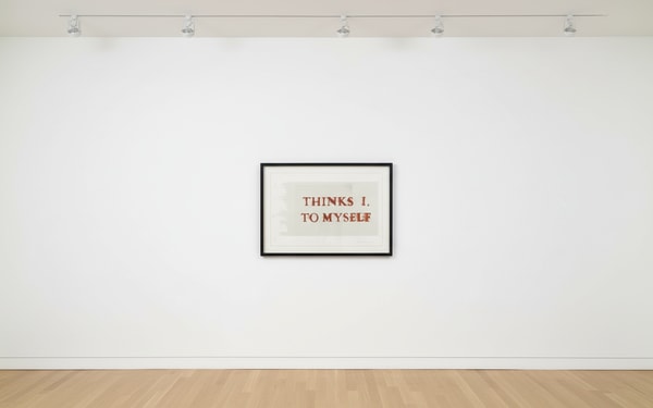 Thinks I, To Myself