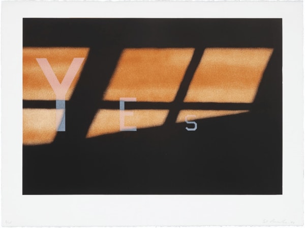 Ed Ruscha - Yes, 1984