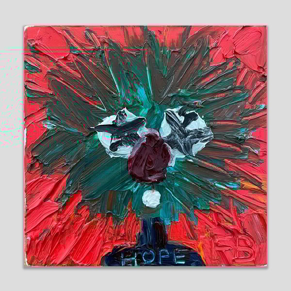 Fanny Brodar - Hope, 2022, Oil on wood panel