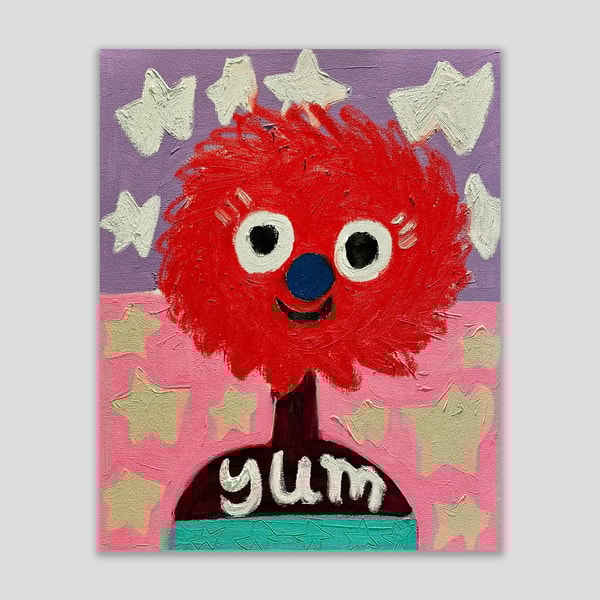 Fanny Brodar - Yum, 2022, Porcelain dinner plate with a collector presentation box
Made in the USA