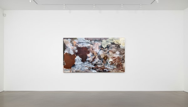 Fontaine Scarelli - Vulcan Marble, 2025, Mixed media on canvas