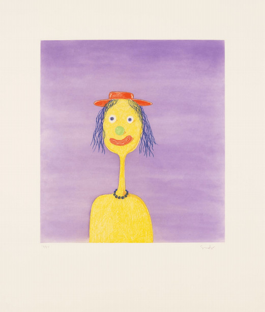 George Condo - Clown, 1989