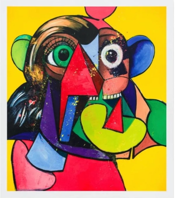 George Condo - Portrait and Head, 2024