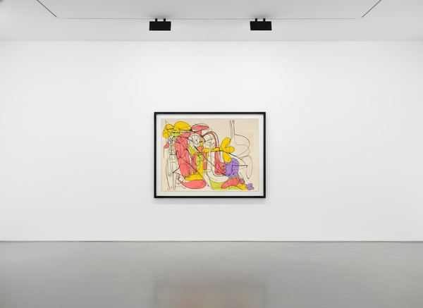 George Condo - Reclining Nude Forms (State I), 2001, Lithograph in colors