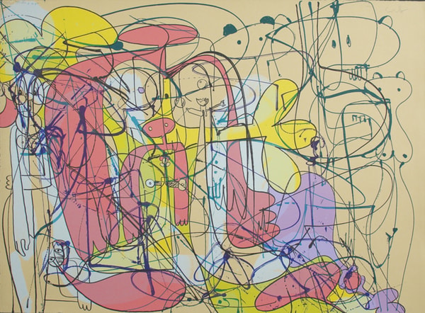 George Condo - Reclining Nude Forms (State II), 2001