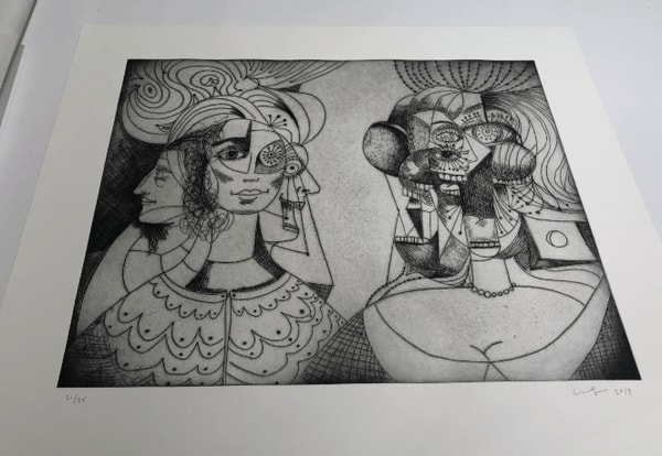 George Condo - Renaissance Musicians, 2019