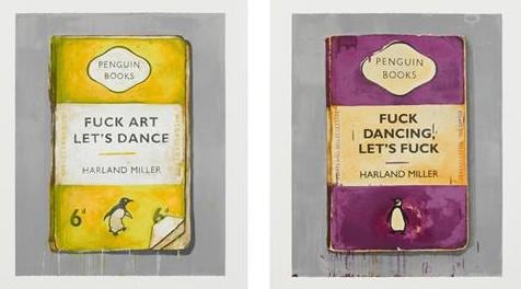 Harland Miller - Fuck Art Let's Dance Set, 2011