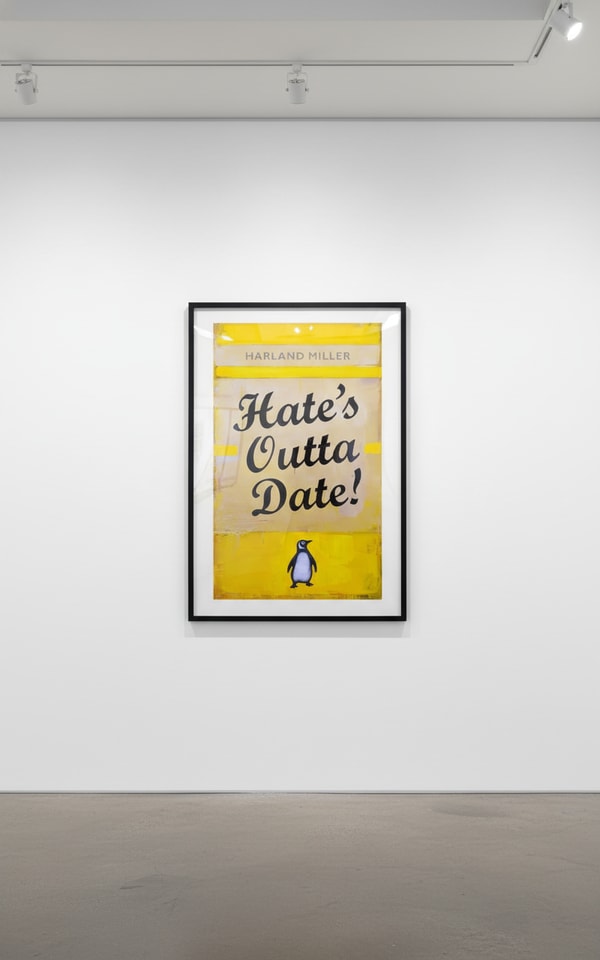 Harland Miller - Hate’s Outta Date (Blue), 2022, Screen print on paper
Signed and numbered by the artist