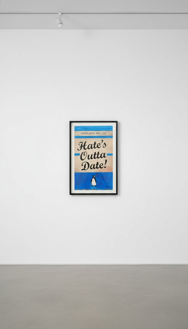 Harland Miller - Hate's Outta Date (Blue), 2022