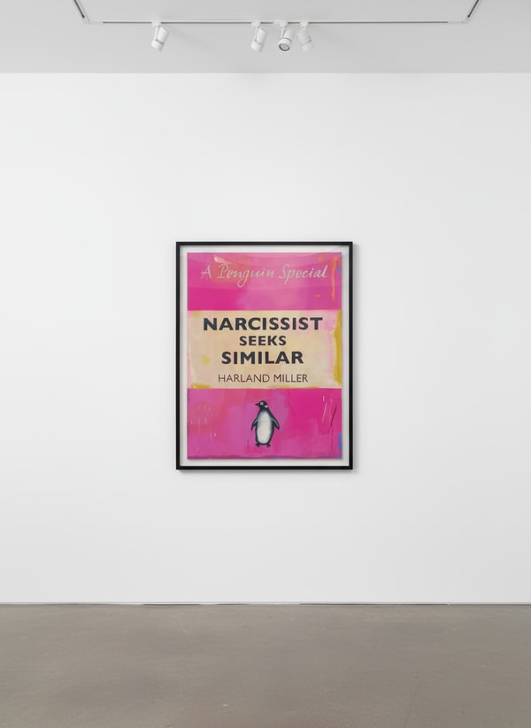 Harland Miller - Narcissist Seeks Similar (Large), 2021, Etching and relief printing with each Penguin hand-finished by th...