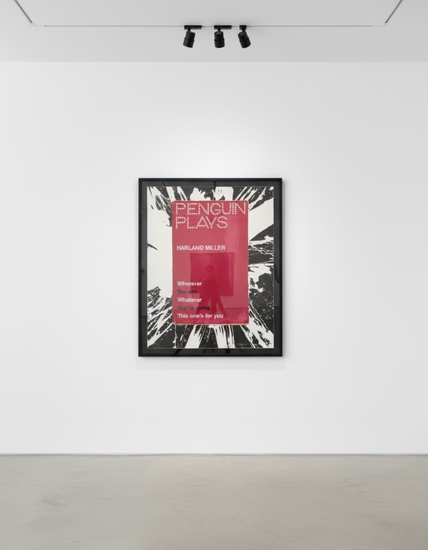 Harland Miller - Wherever You Are Whatever You're Doing, 2016, Oil and acrylic on screen print