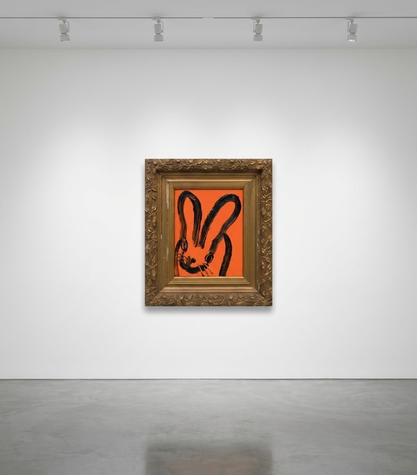Hunt Slonem - Orange Bunny, 2026