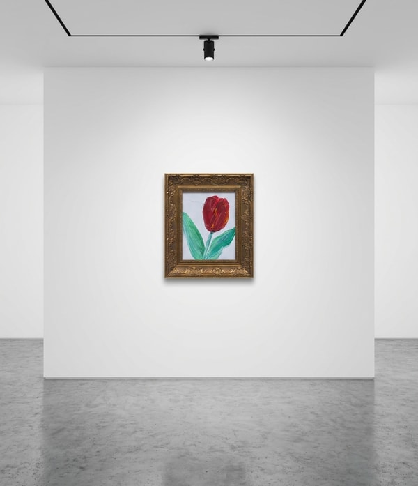 Hunt Slonem - Red Tulip, 2026