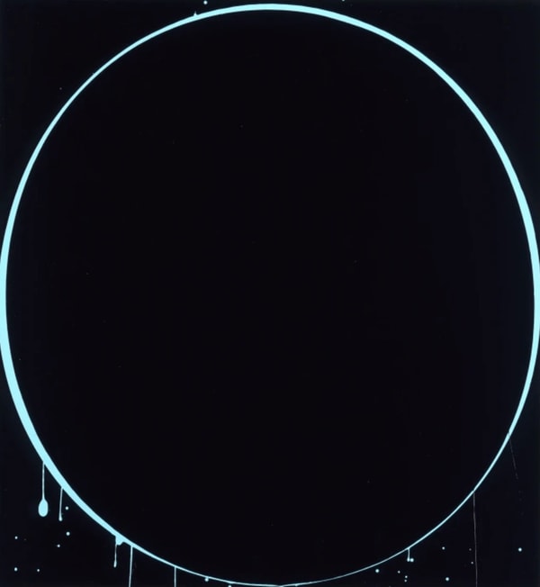 Ian Davenport - Black, Light Blue, Black, 2002