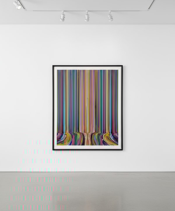 Ian Davenport - Centre, 2022, Screenprint on 410gsm Somerset Satin Radiant White paper