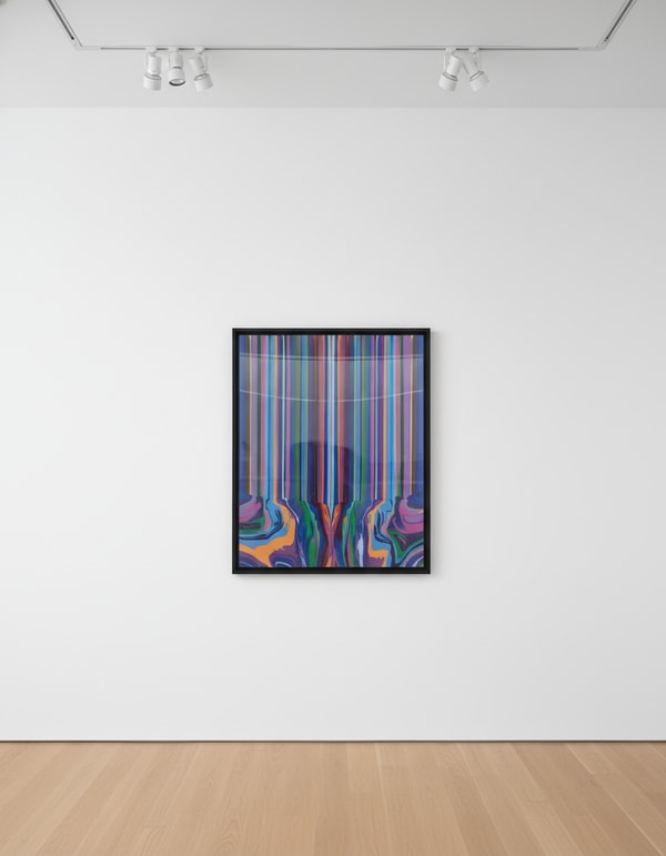 Ian Davenport - Cobalt Blue, 2022