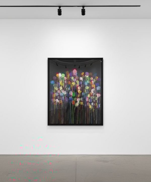 Ian Davenport - Colour Splat Bang, 2019