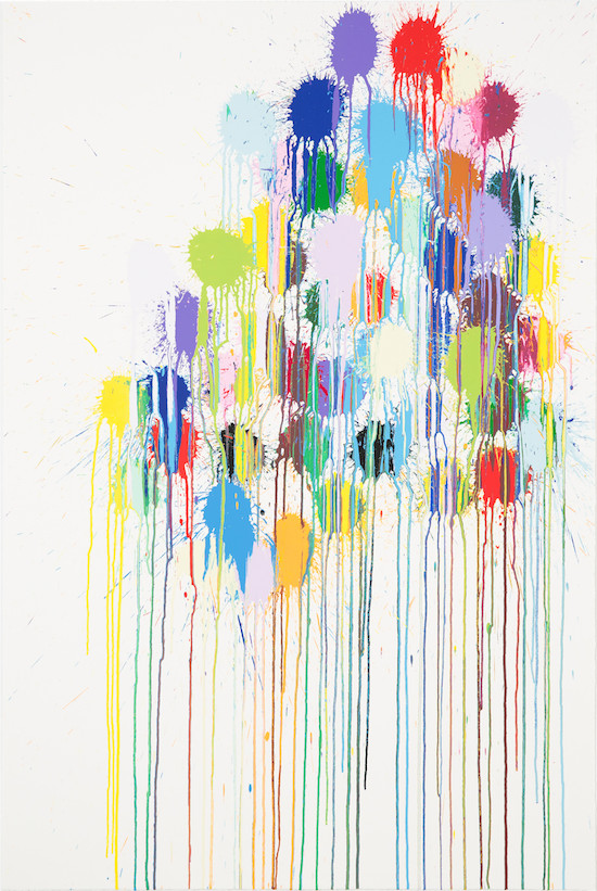 Ian Davenport - Colour Splat Cluster, 2018