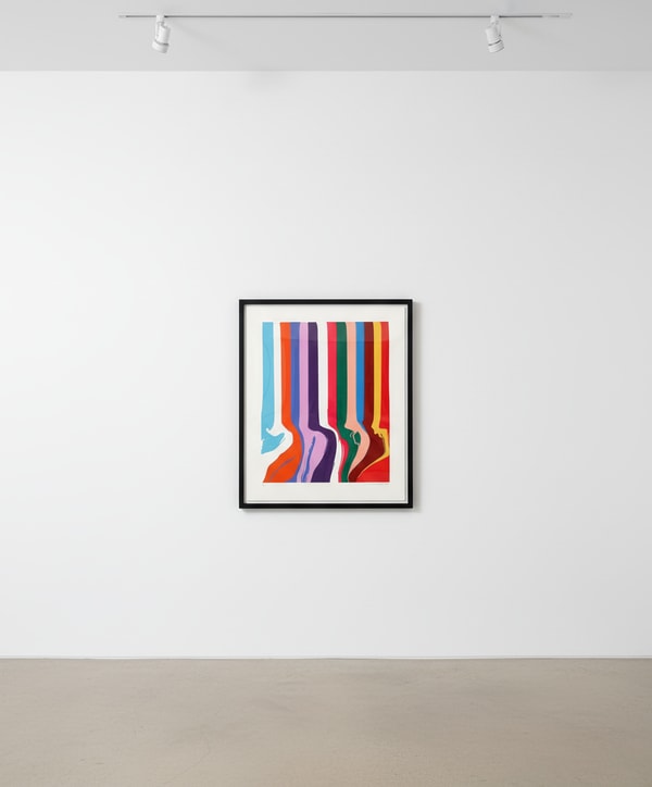 Ian Davenport - De-da-de (White), 2024, A series of four etchings on Madrid Litho 300gsm paper