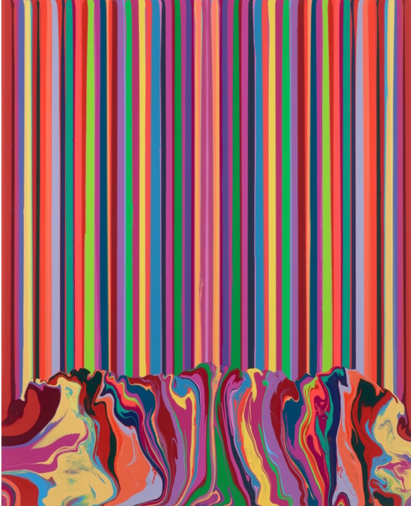 Ian Davenport - Enfold, 2022