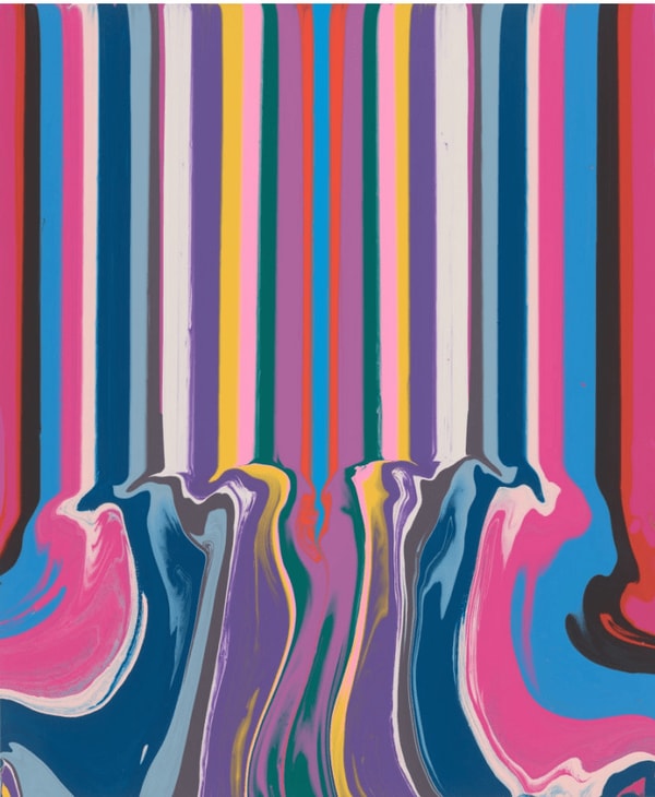 Ian Davenport - Ruffle, 2022