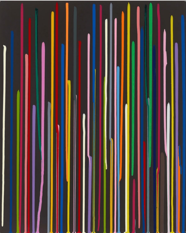 Ian Davenport - Staggered Lines: Buzz, 2011