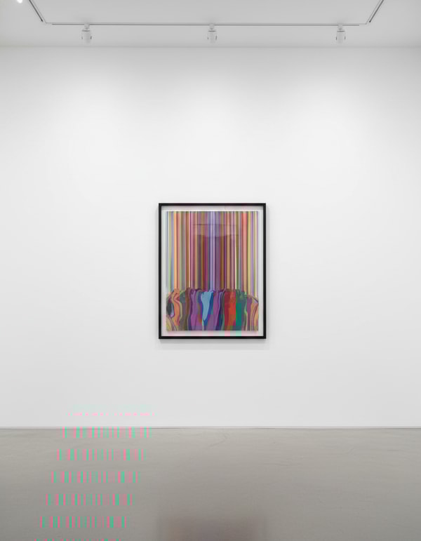 Ian Davenport - Turn Up, 2022, Acrylic on aluminium