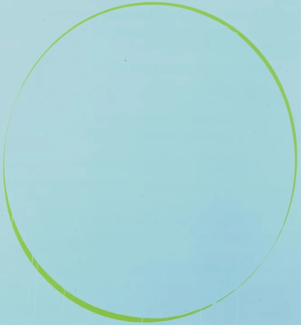 Ian Davenport - Turquoise, Green, Turquoise, 2002