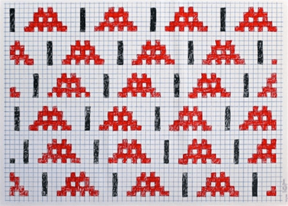 Invader - Homeworks, 2006, Screen print