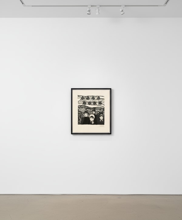 Invader - Invaded Hypnosis, 2011, Woodcut