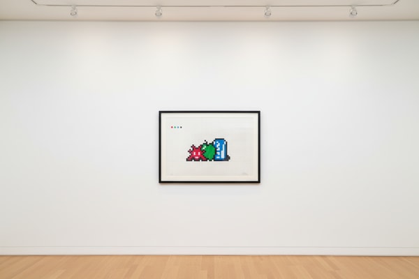 Invader - Still Life with Pocari Can, 2017, Screen print in color on wove paper
Signed