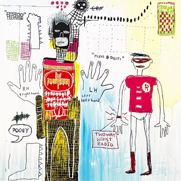 Jean-Michel Basquiat - Piano Lesson, from Superhero Portfolio, 1982/87-2022, Screen print