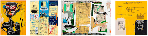 Jean-Michel Basquiat - Portfolio II  (Charles the First, Cabeza, Jawbone of an Ass, Rome Pays Off), 1982-2004