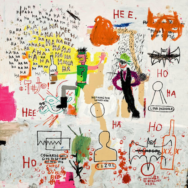 Jean-Michel Basquiat - Riddle Me This, from Superhero Portfolio, 1982/87-2022, Screen print