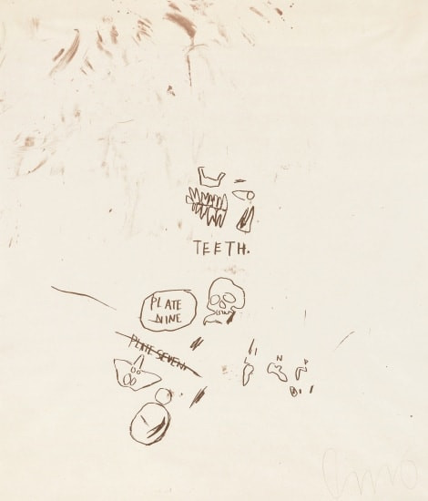 Jean-Michel Basquiat - Untitled 2 (from Leonardo),, 1983, Screen prints on Okawara paper