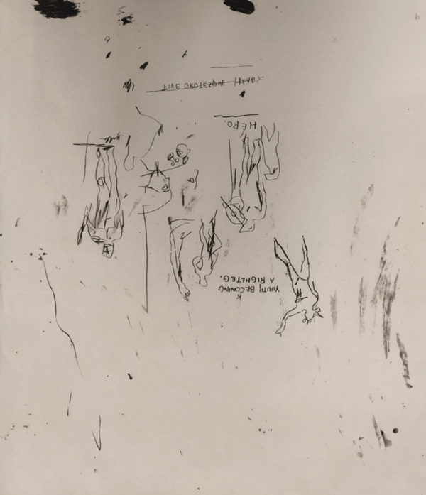 Jean-Michel Basquiat - Youth Becoming a Right Leg, 1987