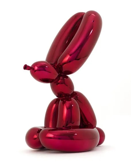 Jeff Koons - Balloon Rabbit (Red), 2017, Porcelain with chromatic coating