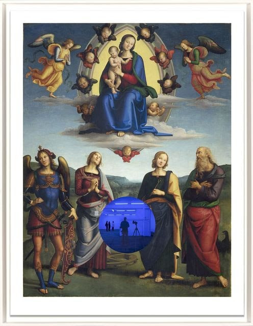 Jeff Koons - Gazing Ball (Perugino Madonna and Child with Four Saints), 2017, Archival pigment print on Innova rag paper, ...