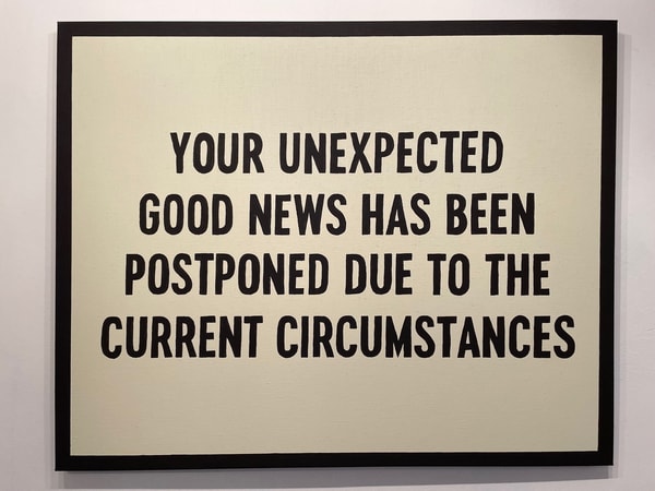 Johan Deckmann - Good News, 2022, Acrylic on canvas