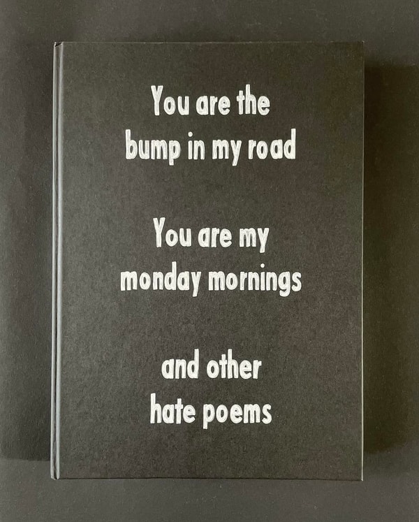 Johan Deckmann - Hate Poems, 2025, Acrylic on Book