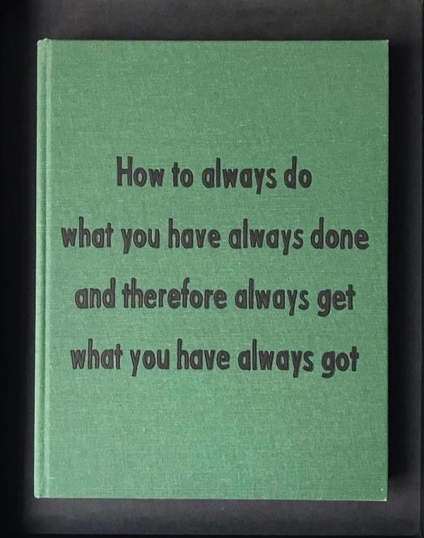 Johan Deckmann - How To Do What You've Always Done, 2024, Acrylic on book