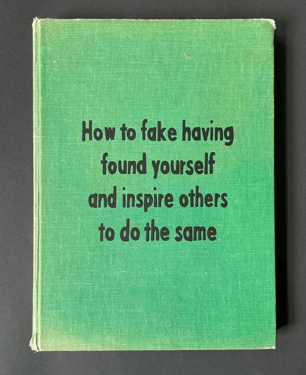 Johan Deckmann - How to Fake Having Found Yourself, 2024, Acrylic on book